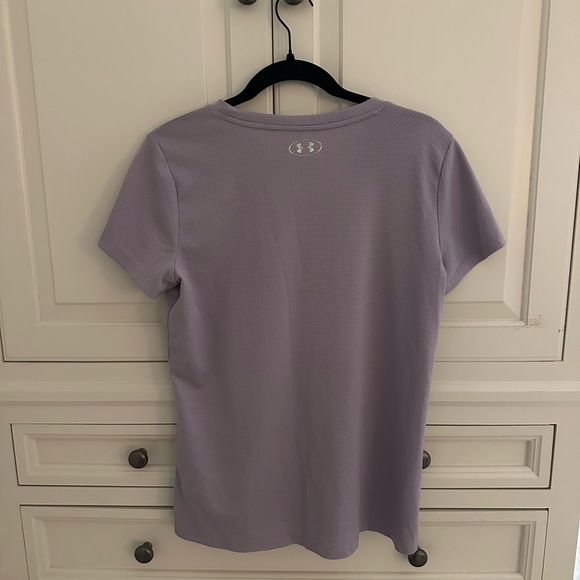 Under Armour Women's Purple T-Shirt - Picture 2 of 2